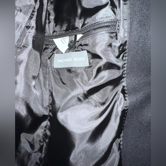 Black Michael Kors wool trench coat in mens small - Picture 2 of 7